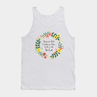 Rhyming is Hard Funny Floral Wreath Tank Top